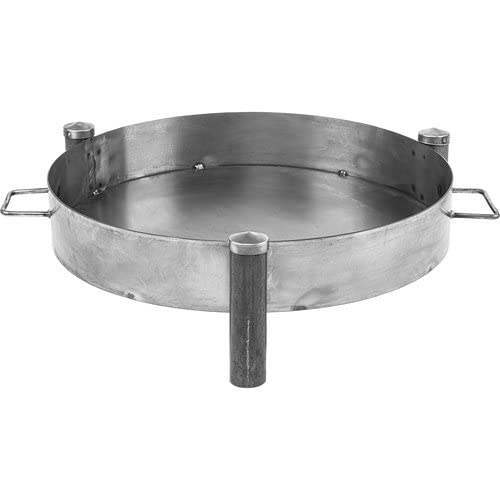 Browin- Massive Feuerschale 70 cm Stahl geschweisst - Robuste Feuerstelle für Garten & Terrasse - De