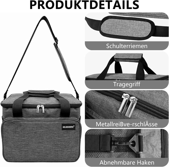 Kühltasche Gross Faltbar Picknicktasche Isoliertasche Lunchtasche Thermotasche Tragbar Einkaufstasch