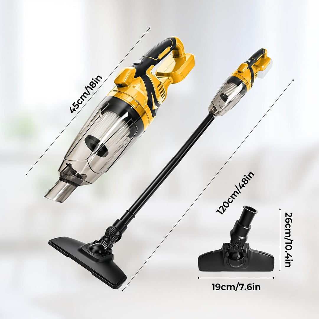 Kabelloser Handstaubsauger, kompatibel mit DEWALT 18V 20V Akkus, 10000Pa Saugleistung, 750ml Staubbe