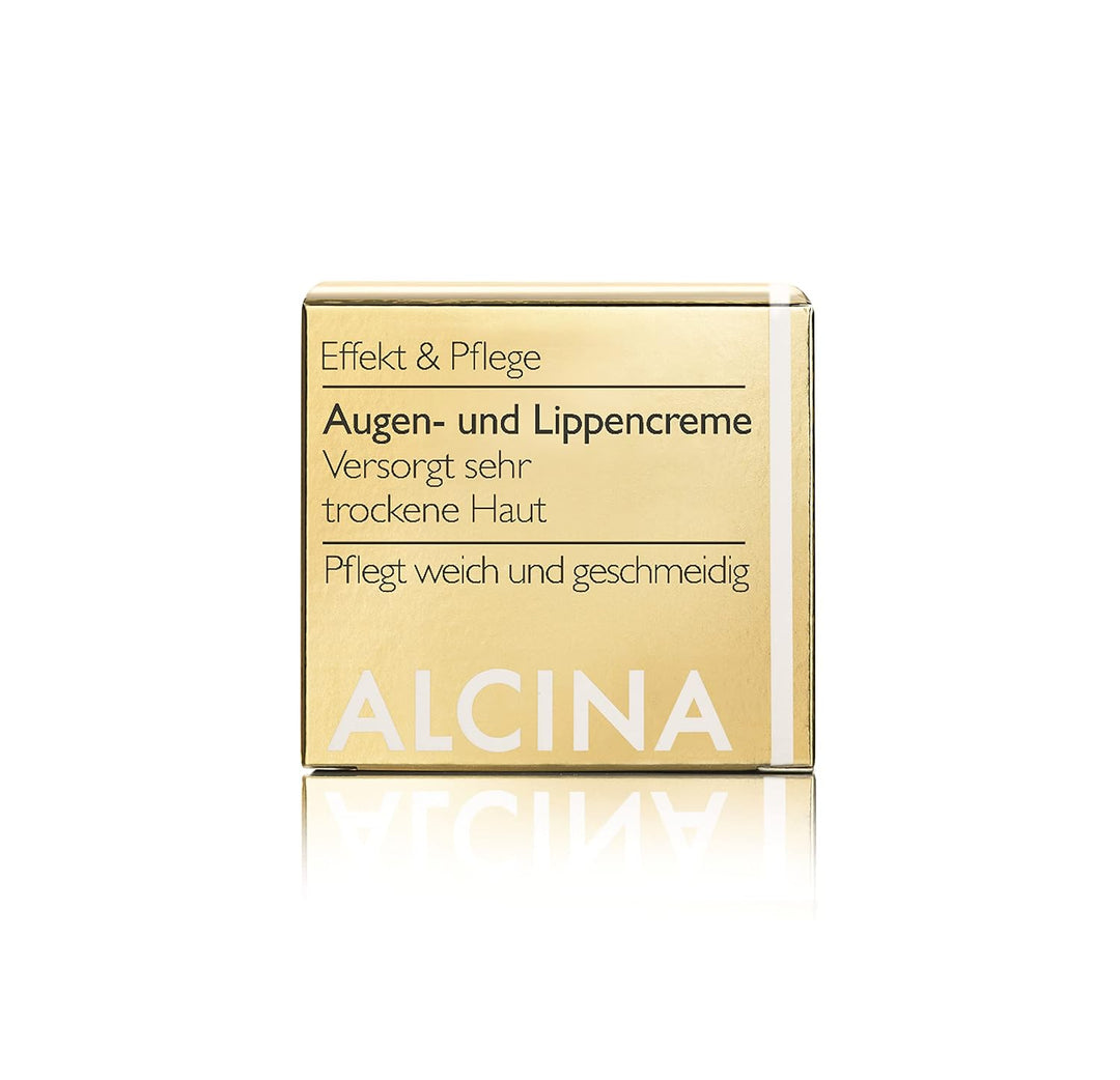 ALCINA Augen- und Lippencreme - 2 x 15 ml - Effekt &amp; Pflege - Intensive Lippenpflege und Augenpflege