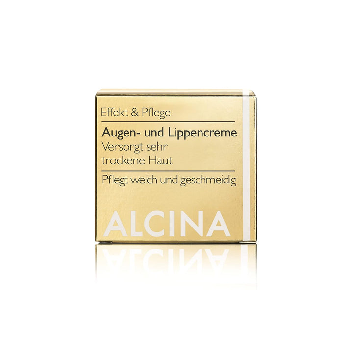 ALCINA Augen- und Lippencreme - 2 x 15 ml - Effekt &amp; Pflege - Intensive Lippenpflege und Augenpflege