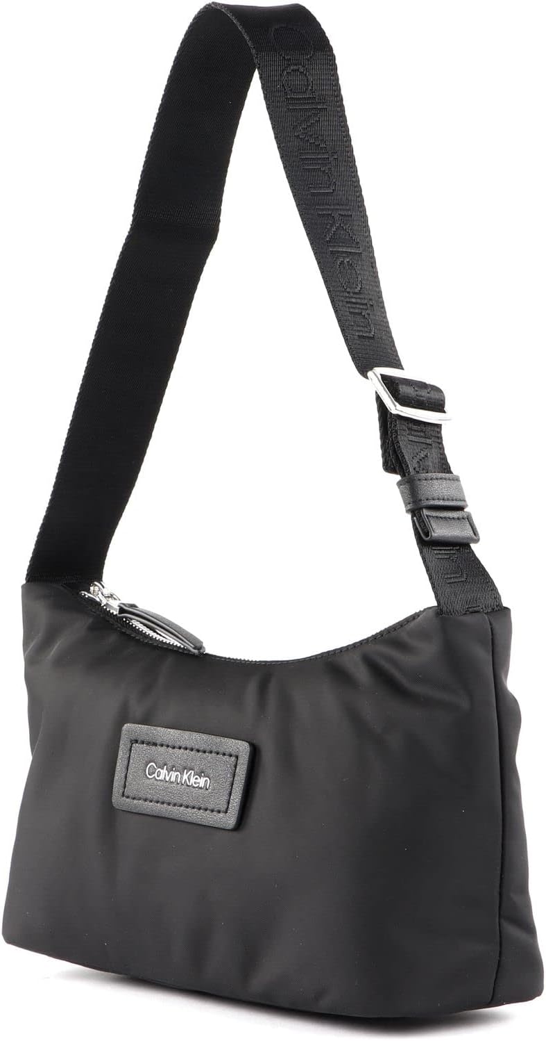 Calvin Klein Damen CK Essential Shoulder Bag Tasche, schwarzes, Einheitsgrösse
