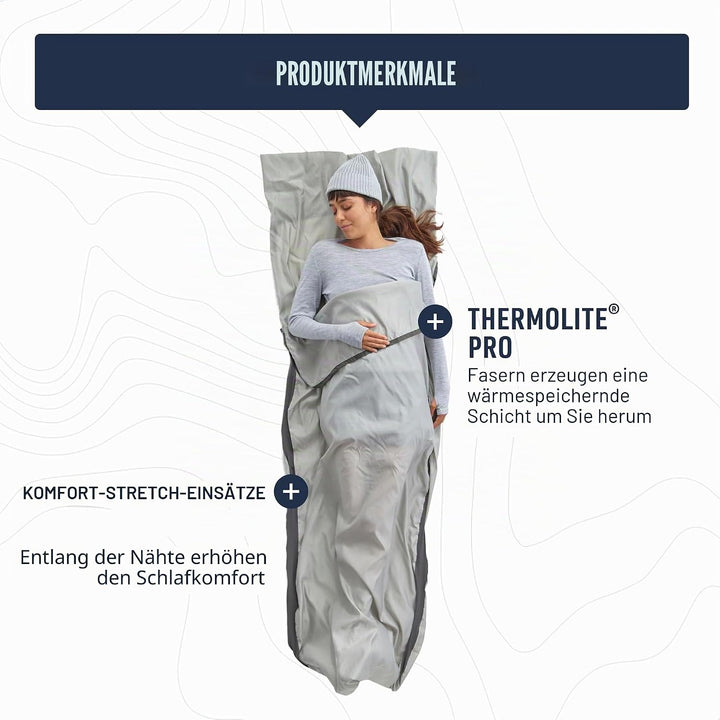 Sea to Summit Innenschlafsack aus Seidenmischgewebe Standard, Standard