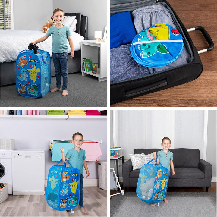 Franco Faltbarer Aufbewahrungskorb für Kinderzimmer, Einheitsgrösse, Pokemon 70 litres Pokemon, 70 l