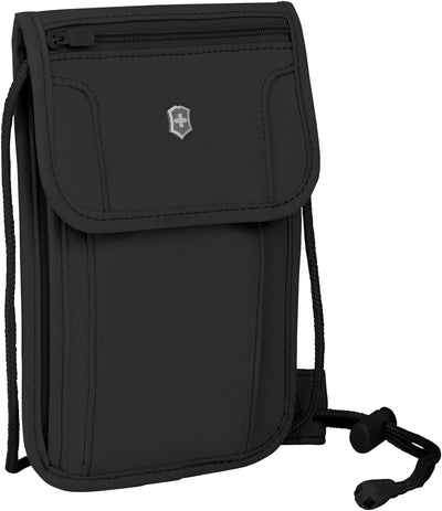 VICTORINOX TA 5.0 Deluxe Concealed Security Pouch, Brustbeutel mit RFID-Schutz, 14 x 1 x 21 cm, Schw