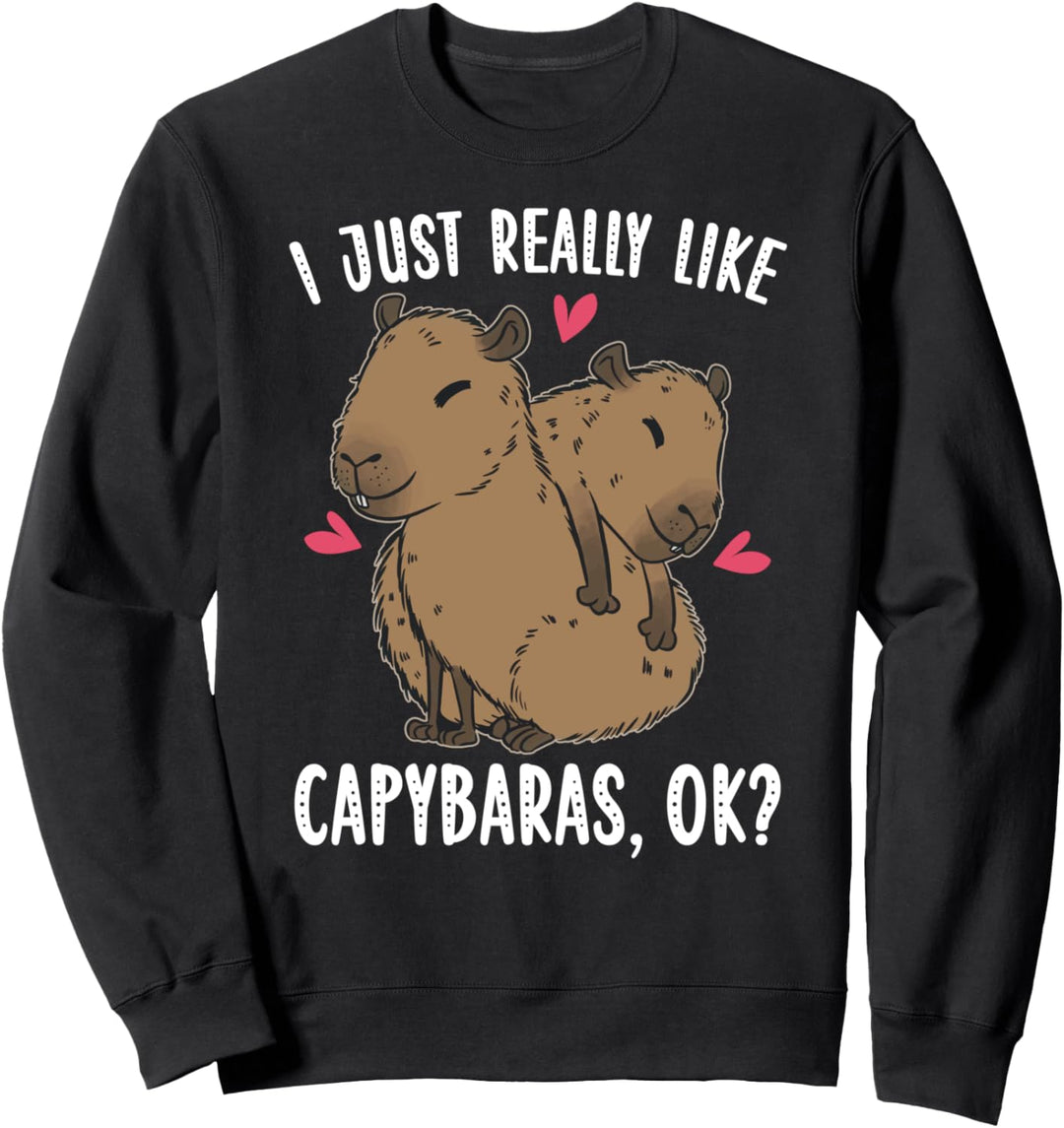 Ich Mag Wasserschweine Einfach Sehr, Okay? Lustig Niedlich Sweatshirt