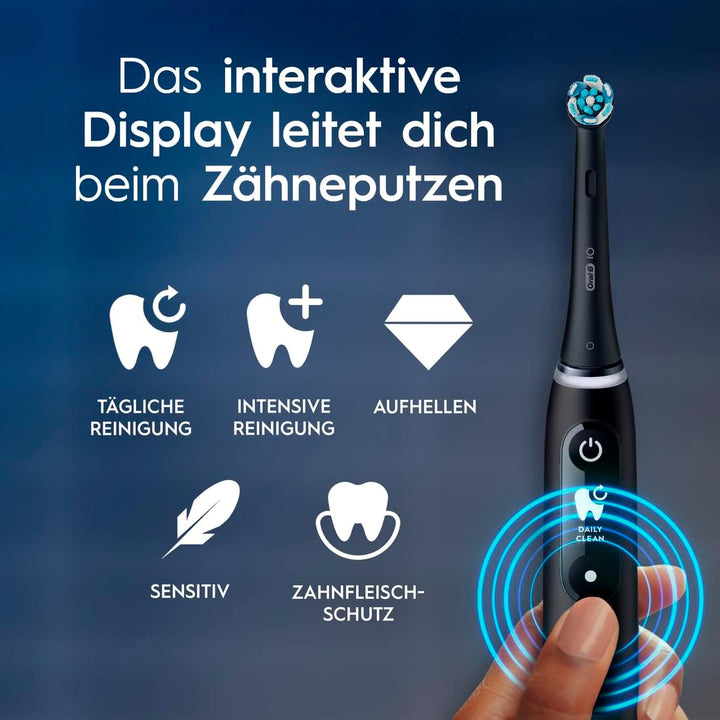 Oral-B iO Series 6 Plus Sensitive Edition Elektrische Zahnbürste/Electric Toothbrush, PLUS 3 Aufstec