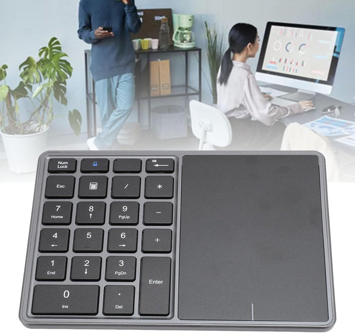 VBESTLIFE Kabellose Zifferntastatur, Bluetooth 4.2 und Kabellose 2,4 G-Dual-Modi-Zifferntastatur mit