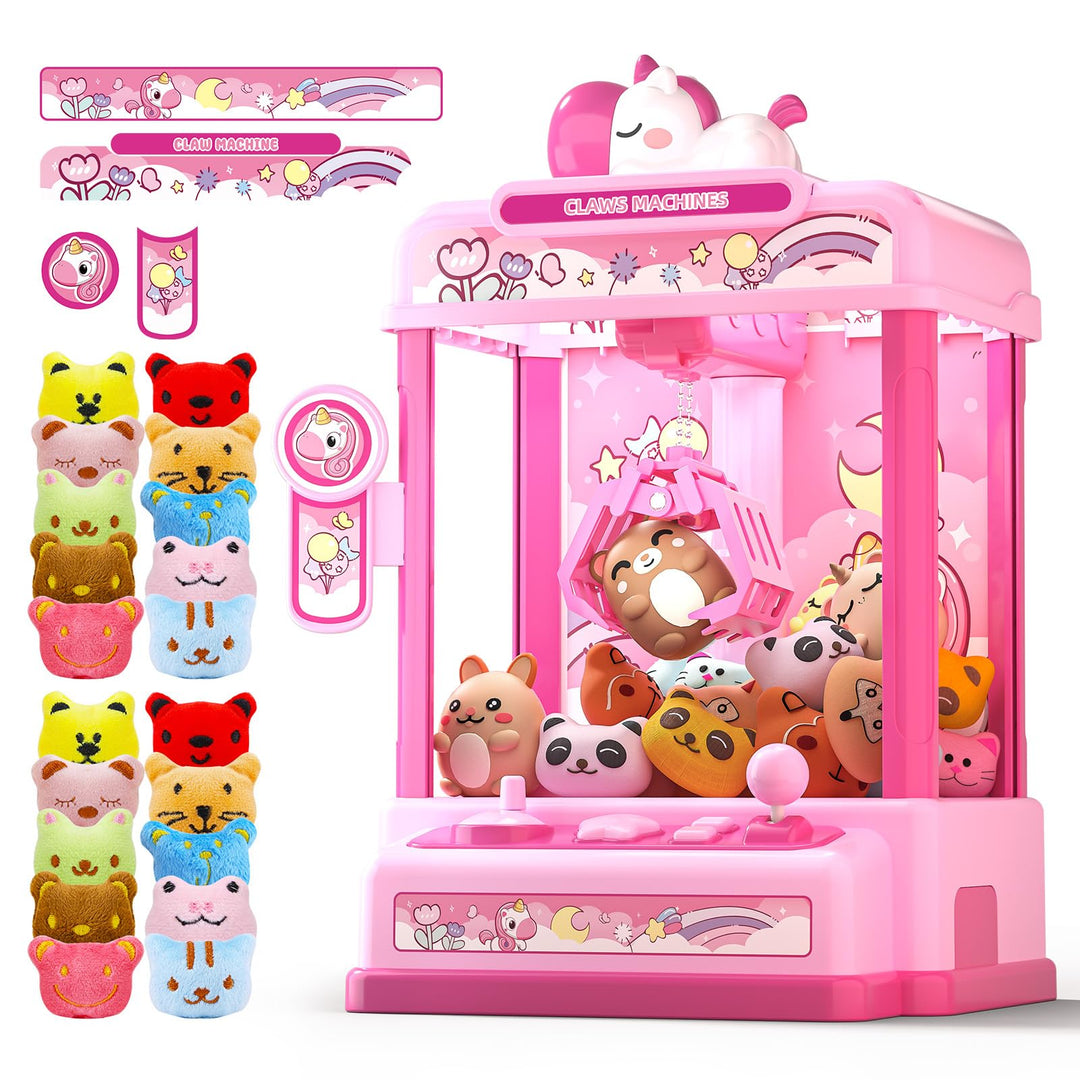 Skirfy Greifautomat für Kinder ab 6 Jahren,Mini Traumhafte Candy Grabber,Spielzeugautomat Greifspiel