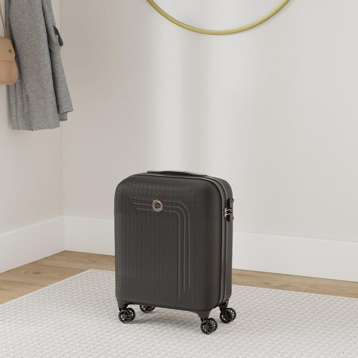 Movom Riga Kabinenkoffer Schwarz 40x55x20 cms Hartschalen ABS Kombinationsschloss 37L 2,8Kgs 4 Doppe
