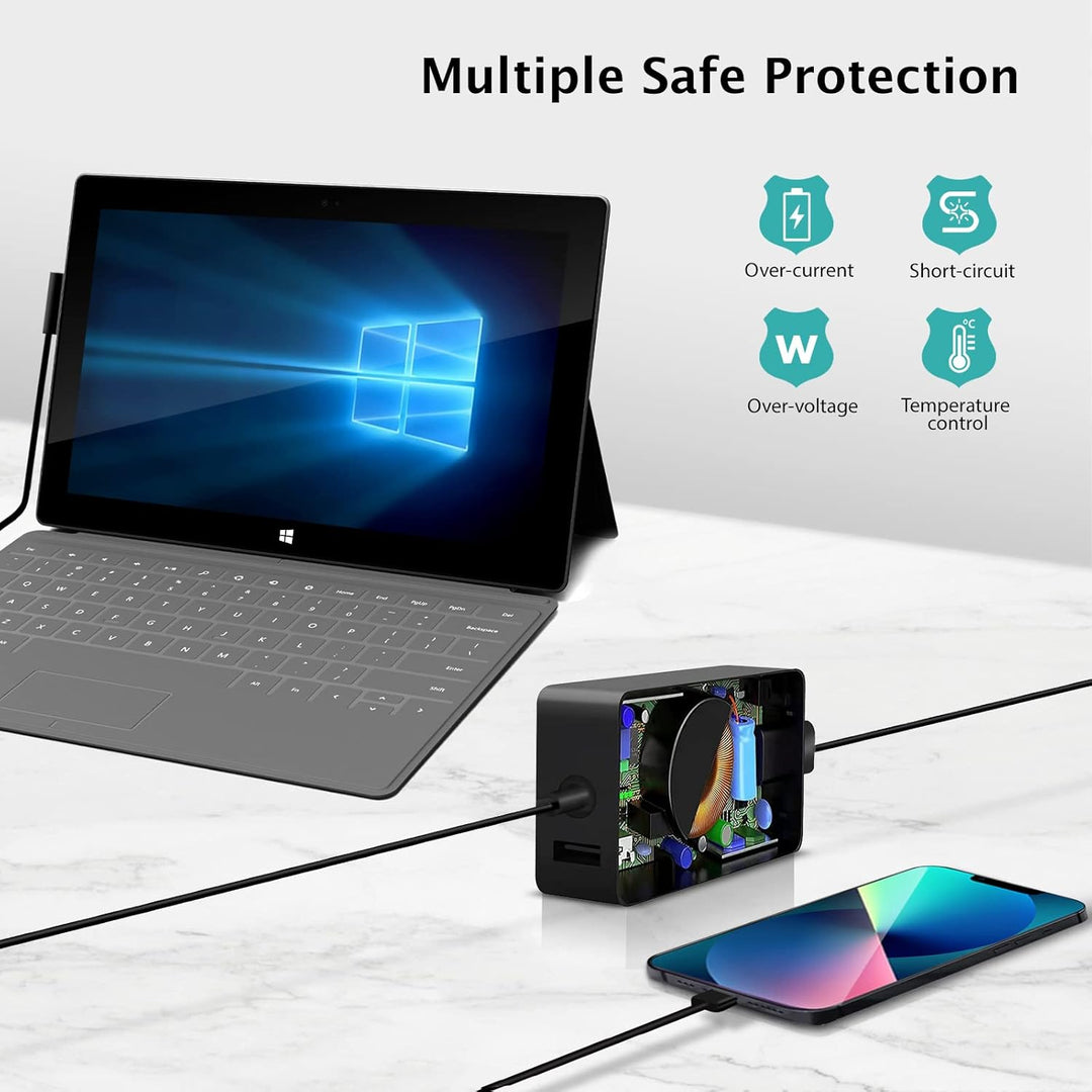Surface Pro Ladegerät, 44W 15V 2.58A(Arbeitet mit 39W/36W/24W) Microsoft Netzteil für Surface Pro 3/
