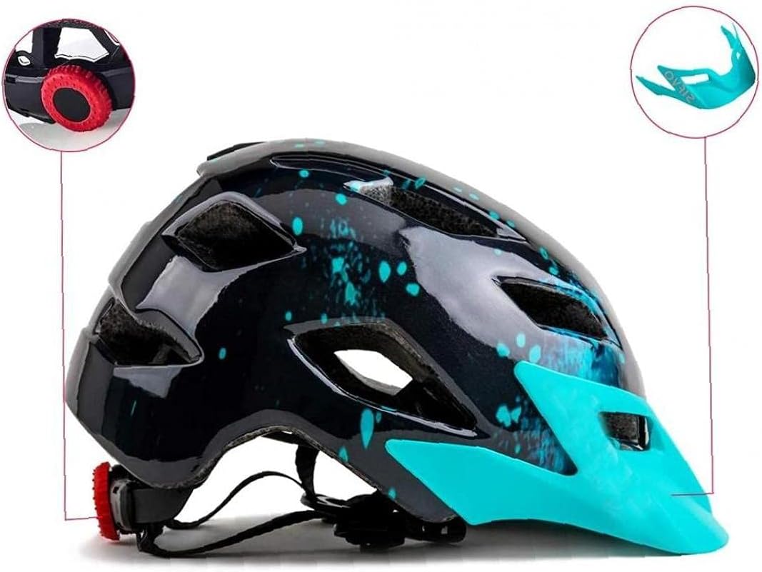 Kinder Fahrradhelm, Jugend Roller Skatesturzhelm, einstellbare Fahrradhelme Sporthelme Radfahren Rol
