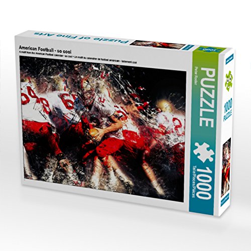 CALVENDO Puzzle American Football - so cool 1000 Teile Lege-Grösse 64 x 48 cm Foto-Puzzle Bild von P