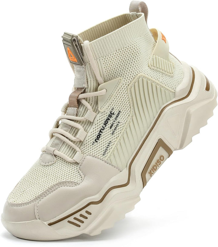 FUSHITON Herren Sportschuhe Turnschuhe Gym Leicht Hohe Schuhe Outdoor Fitnessschuhe Freizeitschuhe S