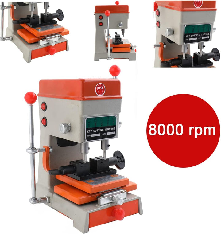 220V 100W Vertikale Schlüsselfräsmaschine Schlüsseldupliziermaschine Schlosserwerkzeuge Verschluss-A
