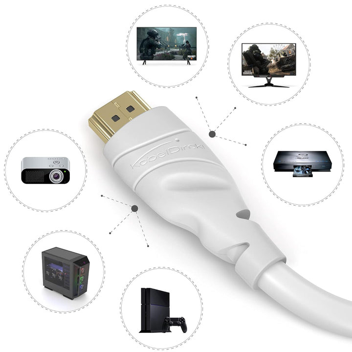 KabelDirekt – 4K HDMI-Kabel – 20 m – 4K@60Hz (Extra-Kupfer für bis zu 18 Gbit/s und Ultra HD/4K – ko