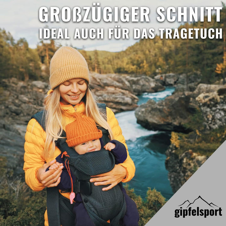 gipfelsport Wollwalk Overall Baby - Walkoverall mit Reissverschluss aus Natur Merino Wollfleece I Wo