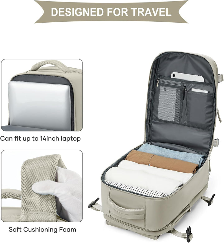 SZLX Grosser Reiserucksack Damen,Ryanair Handgepäck 40x20x25 Rucksack Easyjet Cabin Bag Rucksack Was