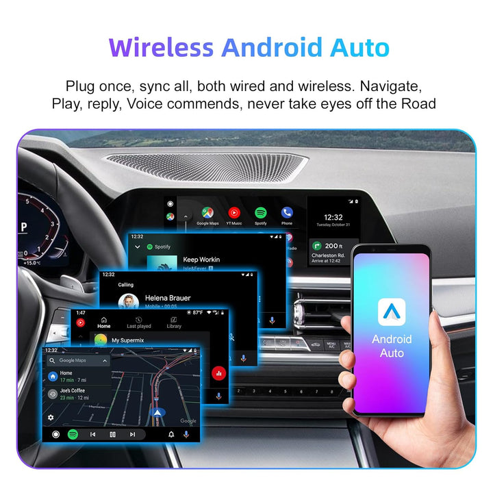 EZoneTronics Wireless CarPlay & Android Auto Retrofit Kit Decoder Box für BMW mit EVO MGU ID5 ID6 ID