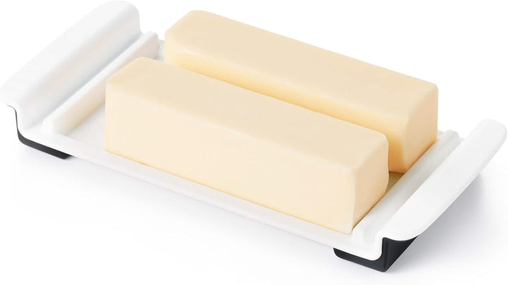 OXO Good Grips breite Butterdose mit Deckel, weiss Butterdose Single, Butterdose Single