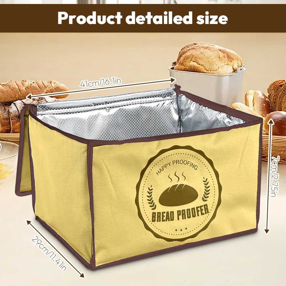 Gärbox Sauerteig, Teigbox Pizza mit Deckel - Faltbare Brot Gärbox 30L, Temperatur & Timer, Pizzateig