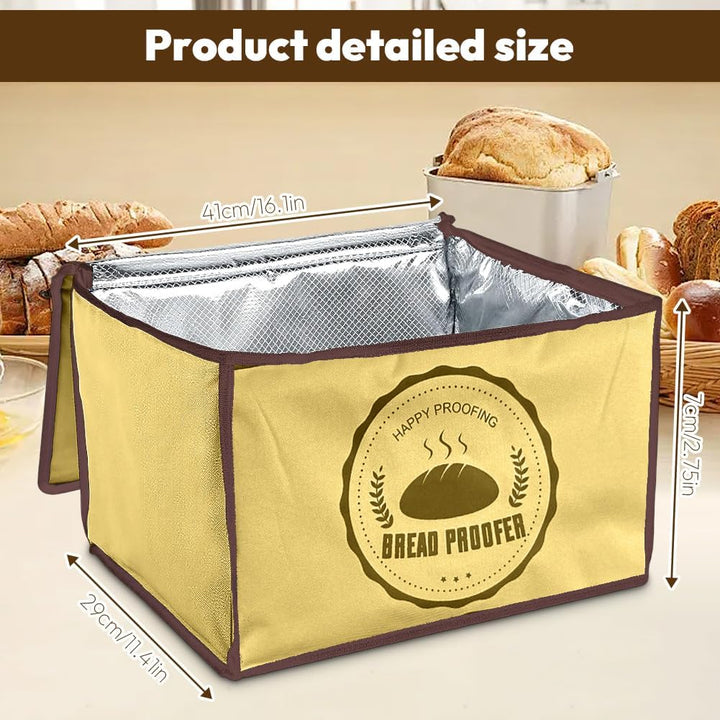 Gärbox Sauerteig, Teigbox Pizza mit Deckel - Faltbare Brot Gärbox 30L, Temperatur & Timer, Pizzateig
