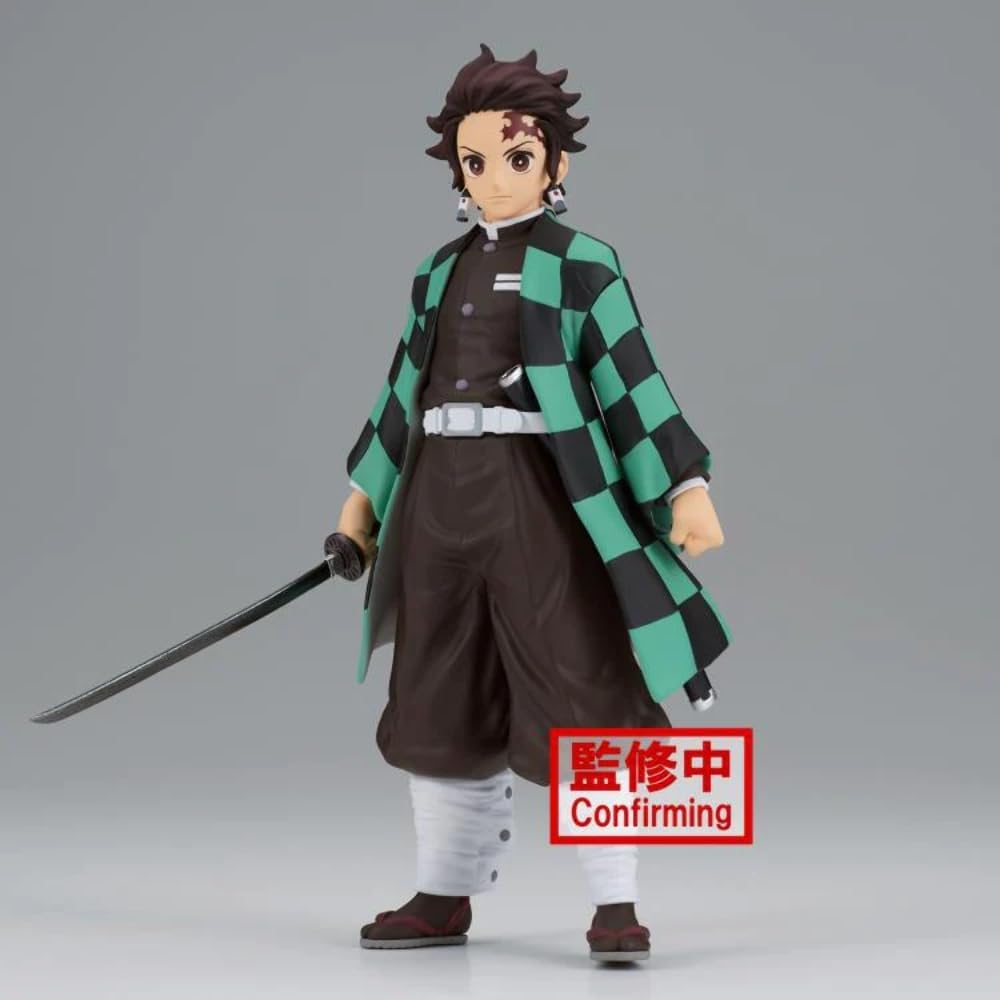 Banpresto - Actionfigur Tanjiro Kamado Demon Slayer Kimetsu No Yaiba, 15 cm, BP19460, Mehrfarbig