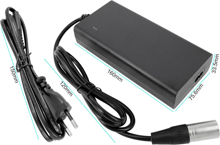 PowerSmart® 42V 3A Ladegerät für 36V Akkus Derby Cycle Impulse 14574-1GP 11 Ah, Impulse 16565-1GP 15