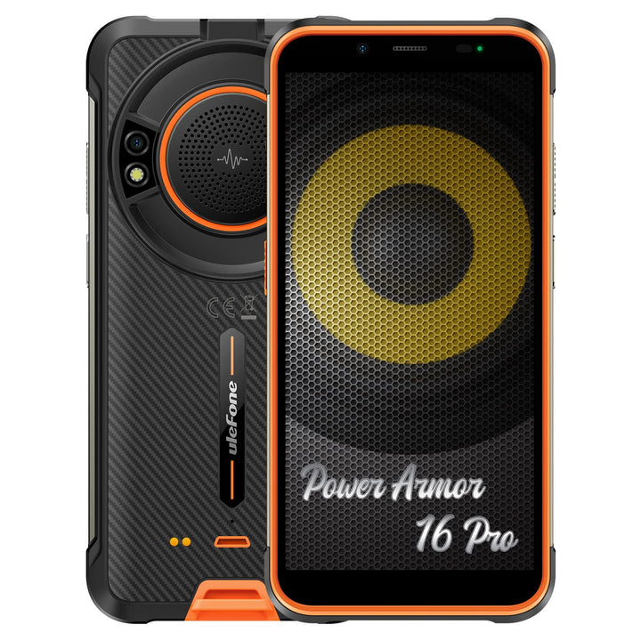 Ulefone Armor 16 PRO Android 12 Outdoor Handy Ohne Vertrag, 122Db Lautsprecher, 9600mAh Akku, Glare
