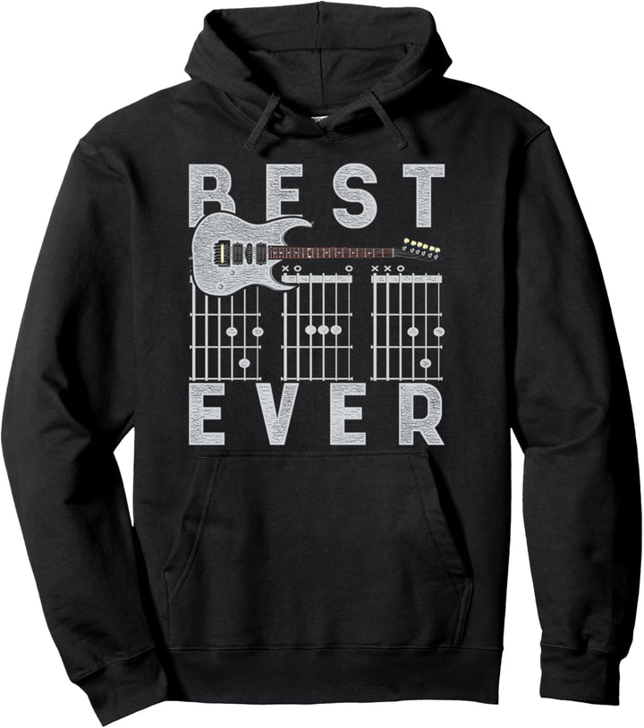 Bester Papa aller Zeiten Gitarrist Vatertag Musik Gitarre Pullover Hoodie