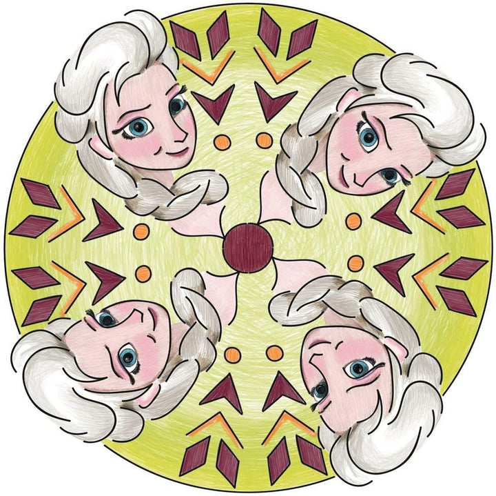 Ravensburger Mandala Designer Frozen 29841, Zeichnen Lernen mit Anna, ELSA und ihren Freunden für Ki