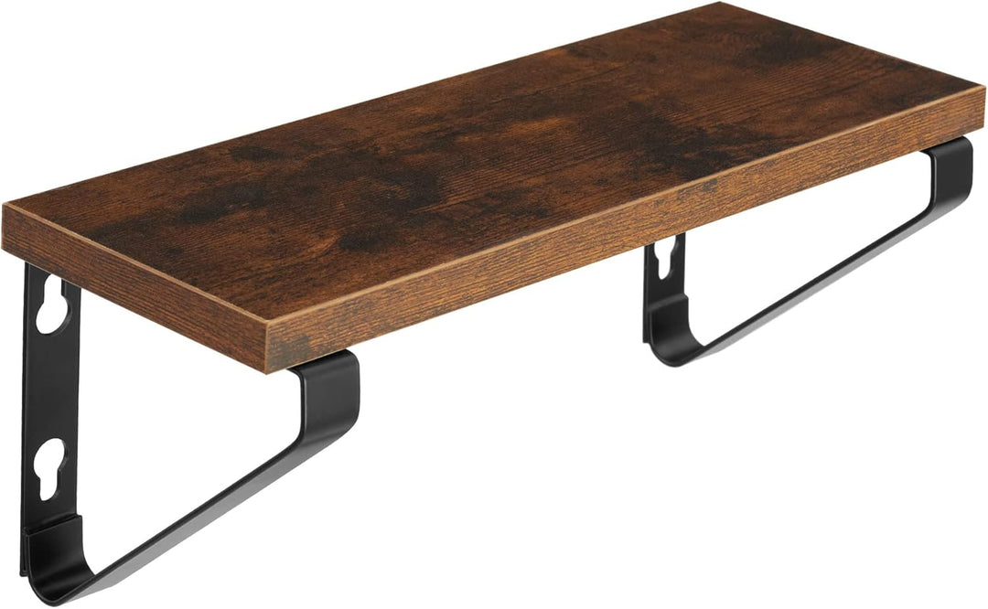 tectake® Industrial Wandregal Holz, 3X Regal Wand Set, Schweberegal, Regale 30/35/40 cm, Hängeregal,