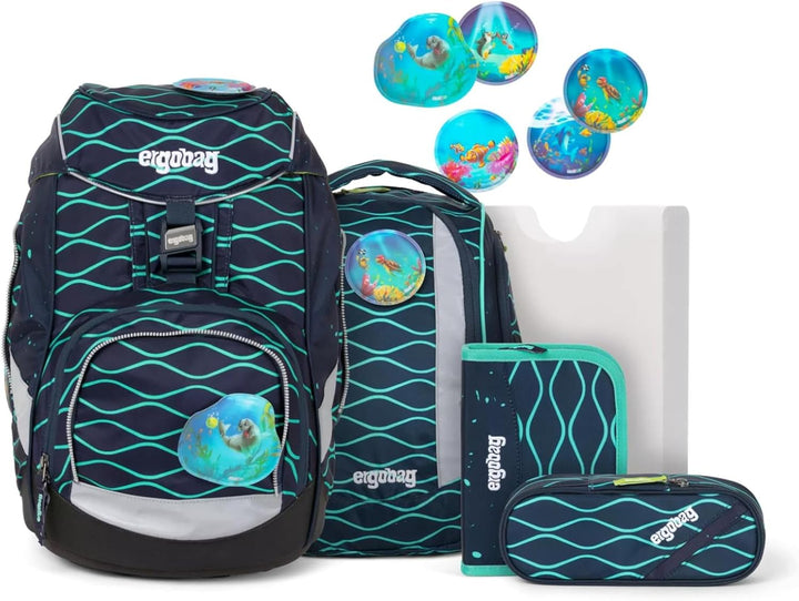 ergobag pack Set ergonomischer Schulrucksack Flexibel 6-teilig 1. Klasse Grundschule Einheitsgrösse