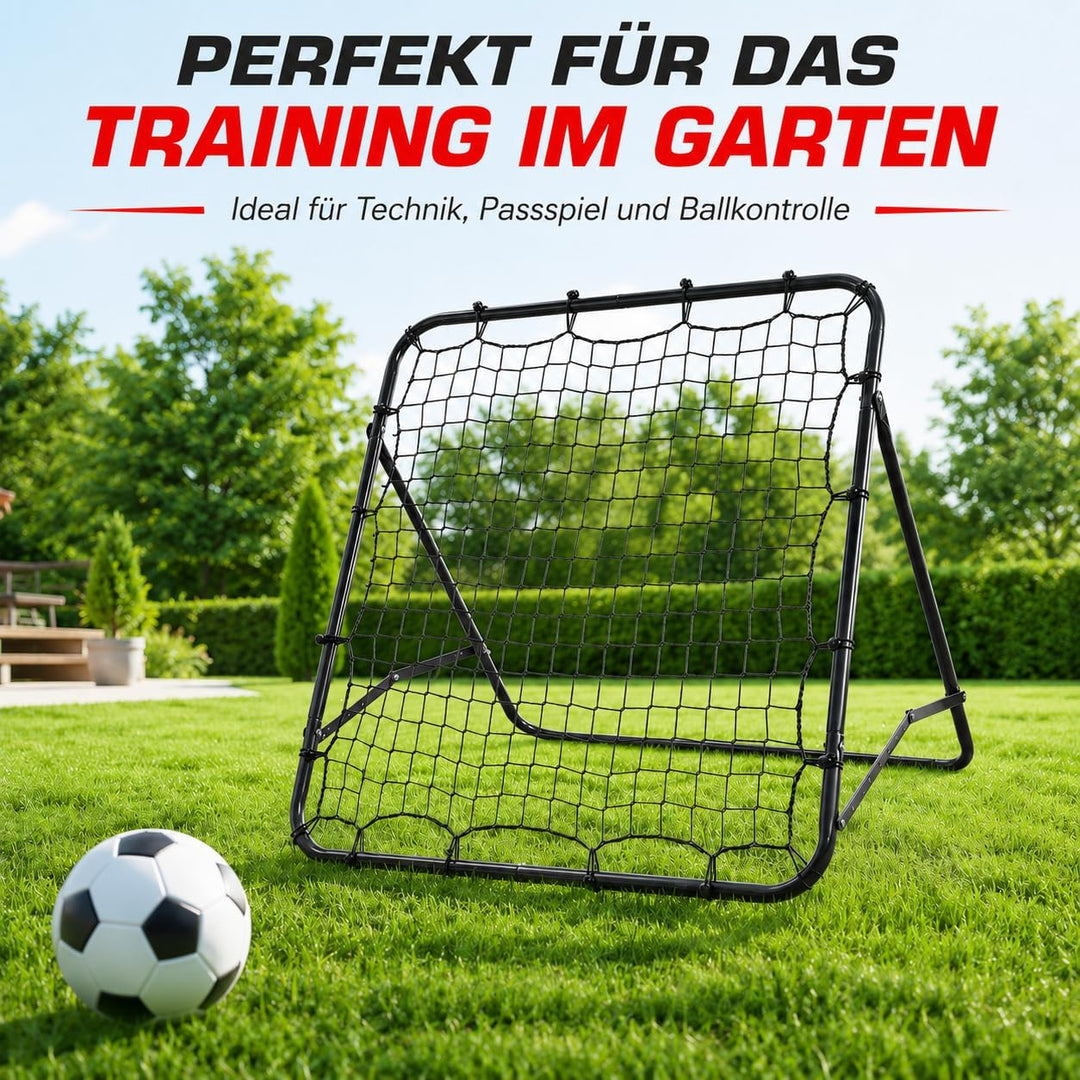 Trintion Fussball Rebound Netz Kinder und Jugendliche Tragbares Prellwand Verstellbar Fussballtor Ki