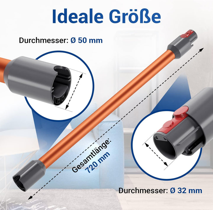 VIOKS Staubsauger Teleskoprohr Ersatz für Dysоn Saugrohr 967477-08 für V5, V7, V8, V10, V11, V15, SV