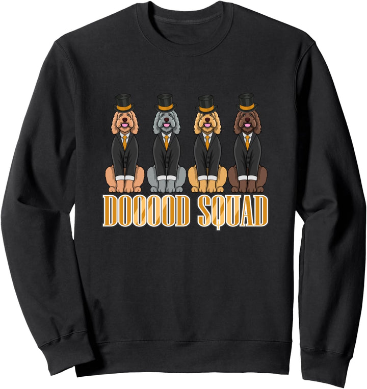 Doood Squad Ironic Goldendoodle Hund Sweatshirt