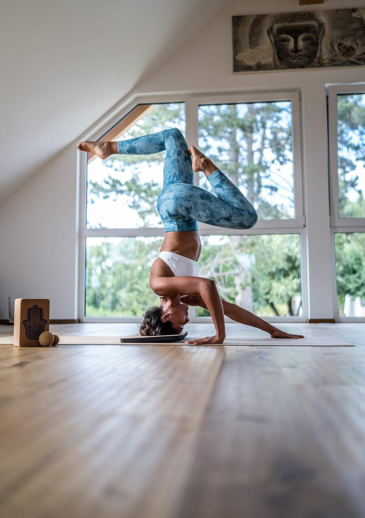XXL Yogamatte rutschfest - Kork und Naturkautschuk 190cm - Extra lang + Tragegurt + Nachhaltige Yoga