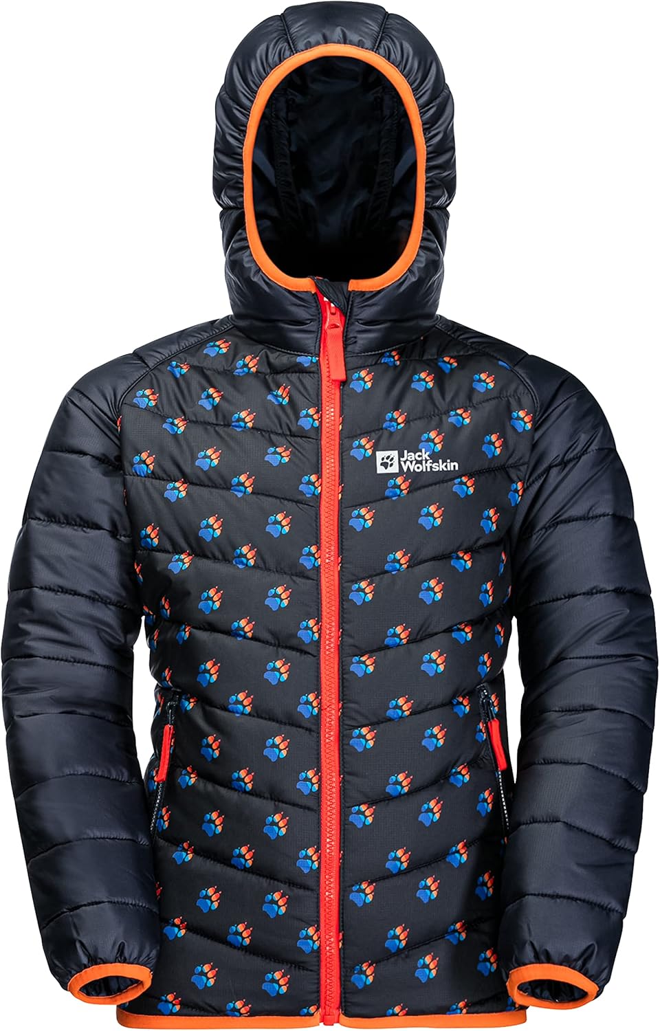 Jack Wolfskin Unisex Kinder Zenon Print Jacket K Jacket 128 night blue all over, 128 night blue all
