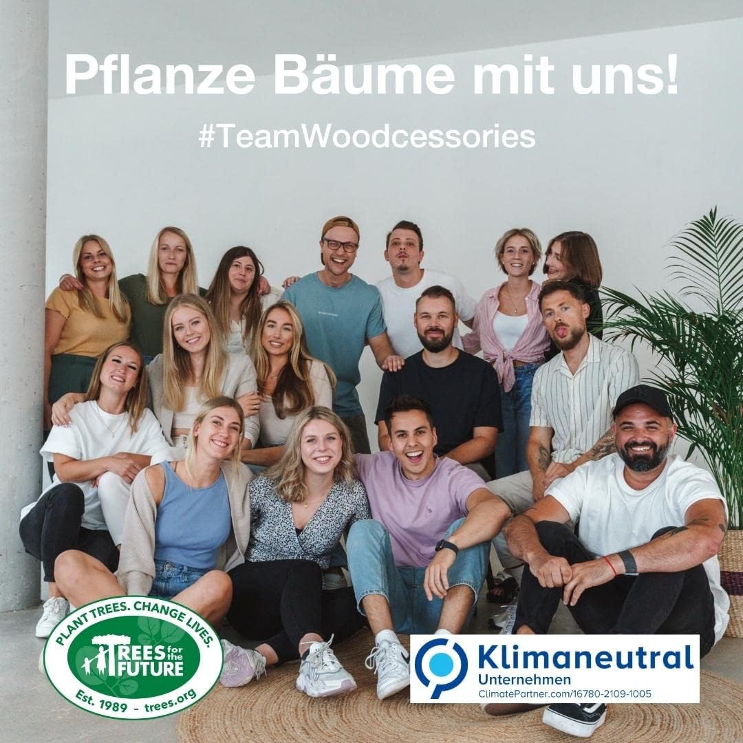 Woodcessories - Handyhülle kompatibel mit iPhone 14 Plus Hülle Holz, Echtholz - EcoSlim Case (Walnus