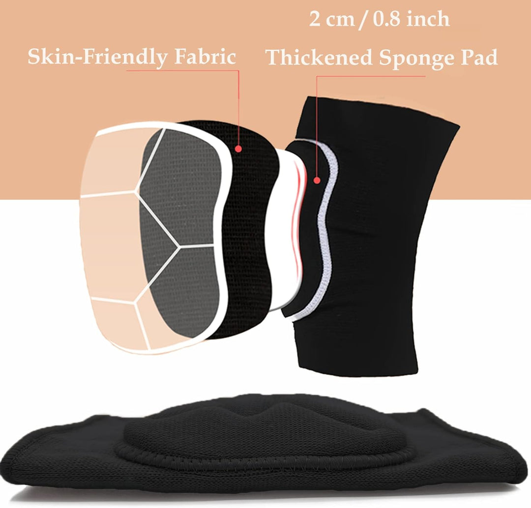 DANCEYOU Knieschoner Tanzen Knieschützer weiche, dick gepolsterte Kniebandage Knee Pads für Pole Dan
