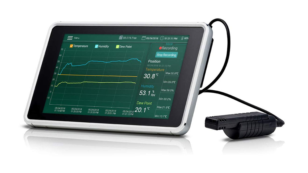 Extech RH550 Luftfeuchtemessgeraet (Hygrometer) 10% rF 95% rF Datenloggerfunktion, Taupunkt-/Schimme