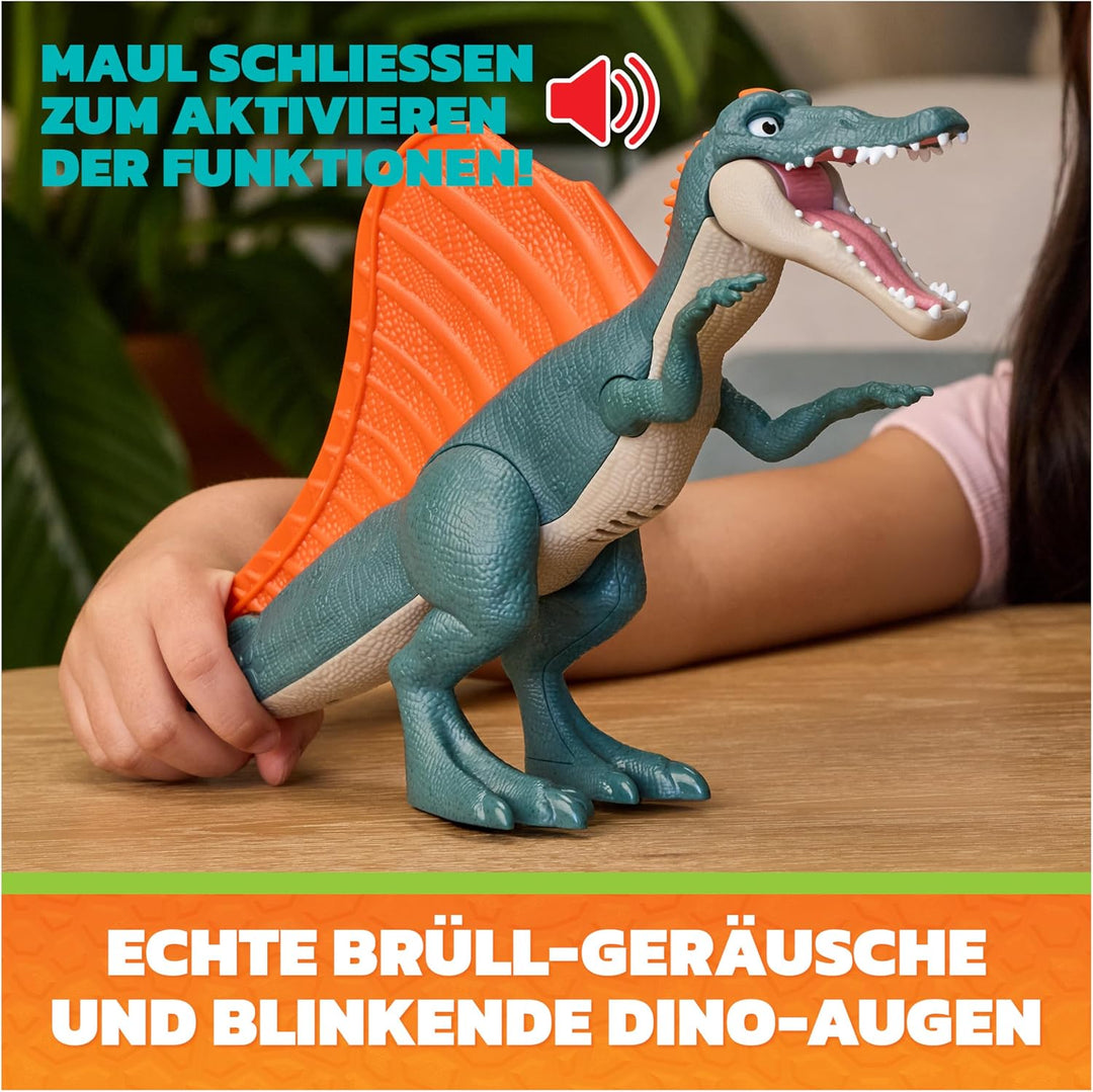 PAW PATROL: Der Dino Film Rise &amp; Roll Dino-Set mit Rex, ab 3 Jahren | 18 cm Spinosaurus | Dino-Wirbe