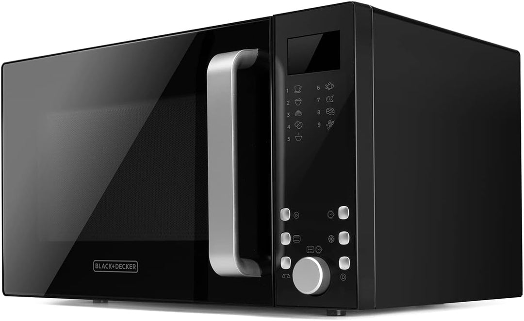 Black+Decker BXMZ900E - 23L digitale Mikrowelle mit Grill, 900W Grillleistung und 1000W Grill, Aufta