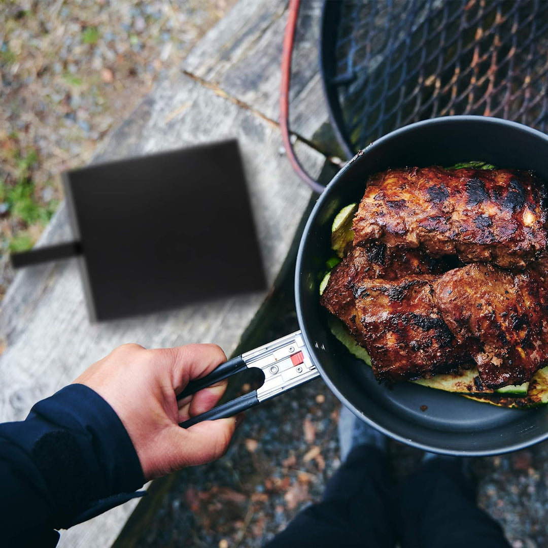 Relaxdays Ascheeimer mit Schaufel, Aschebehälter für Kamin, Grill, Ofen, Aschekasten, Ascheschaufel