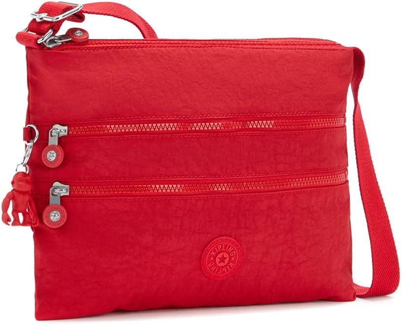 Kipling Damen Alvar Crossbody, Red Rouge, 33x26x4.5 cm (B x H T) EU, Red Rouge