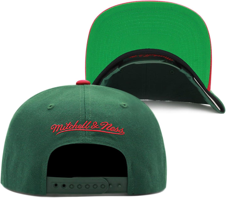 Mitchell & Ness Snapback Cap NBA Team 2 Tone 2.0 Seattle Supersonics Green/red