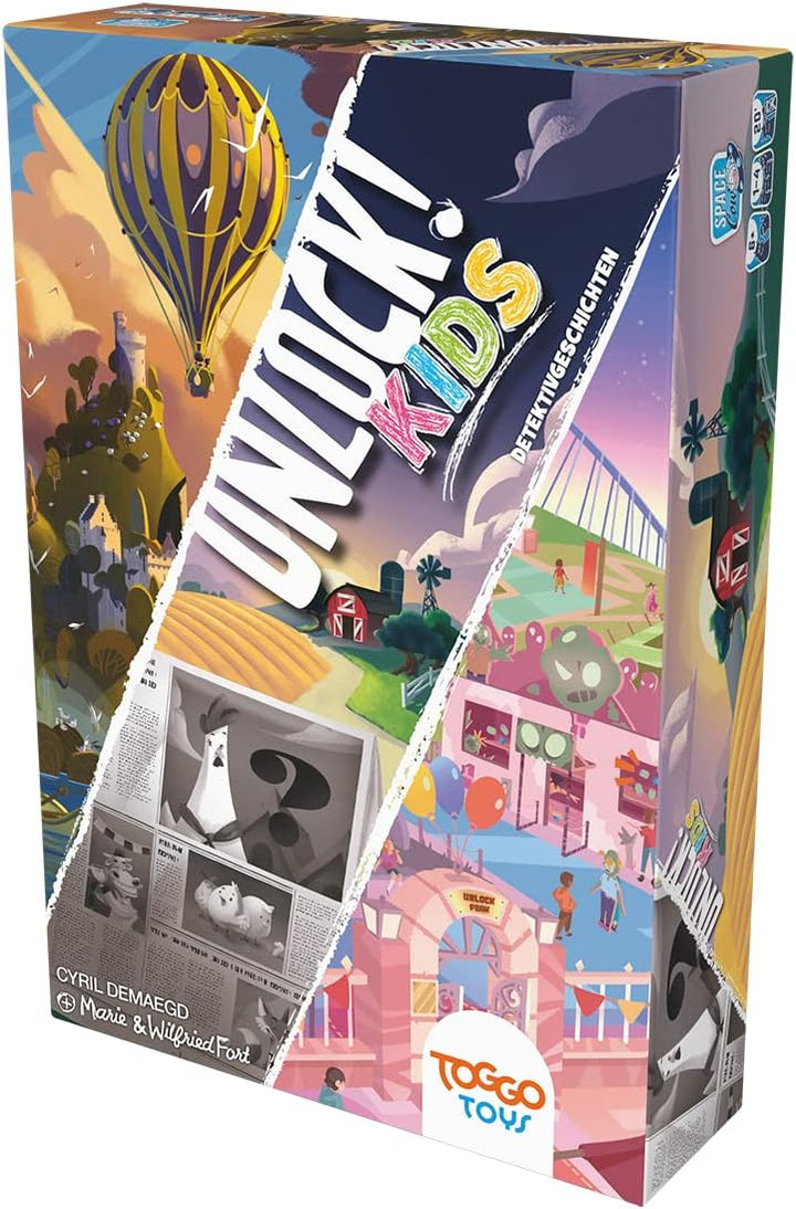 Asmodee, Unlock! Kids, Kinderspiel, Rätselspiel, 1-4 Spieler, Ab 6+ Jahren, 20+ Minuten, Deutsch a.