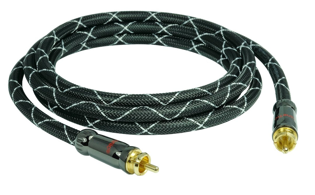 SunshineTronic Blackline Subwoofer-Kabel | 4-Fach geschirmt | 10m