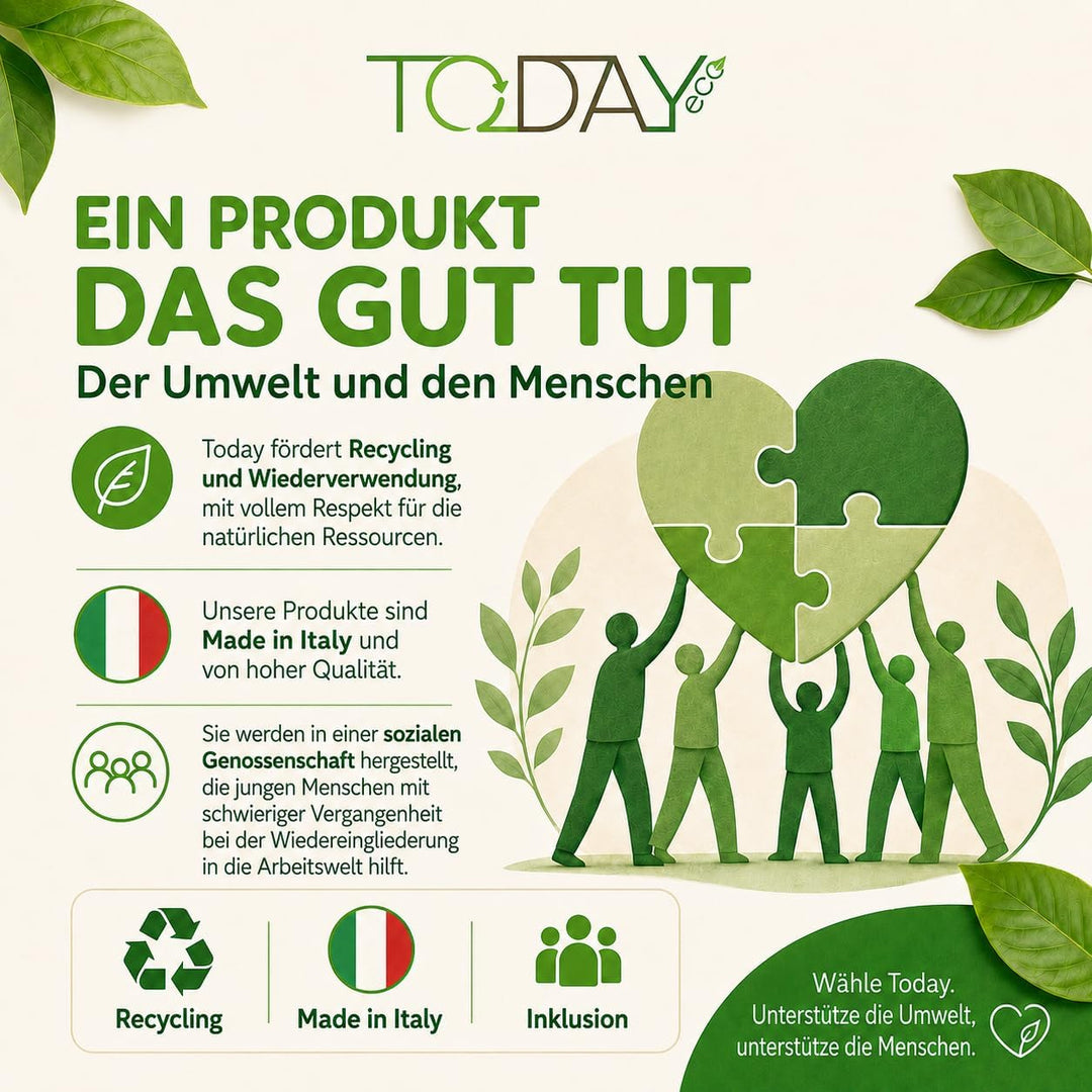 Today Eco - Fusselrolle 28 Rollen + Deckel + 2 Abroller 95% recyceltes Material - Fusselrolle Tierha