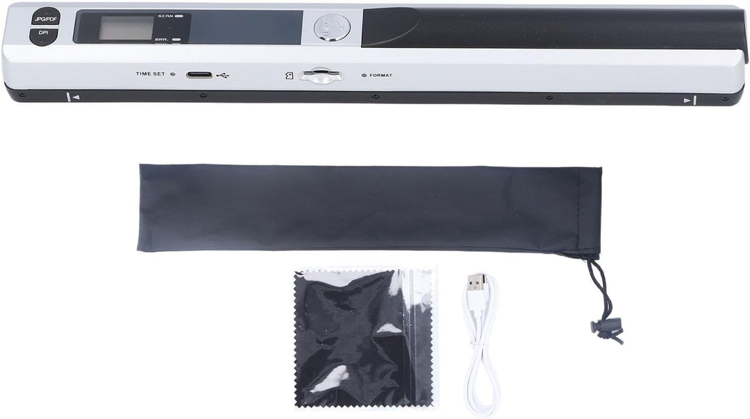 Tragbarer Handscanner für A4-Dokumente, Fotos und Quittungen – Mobiler 900-DPI-HD-Farbscanner für de